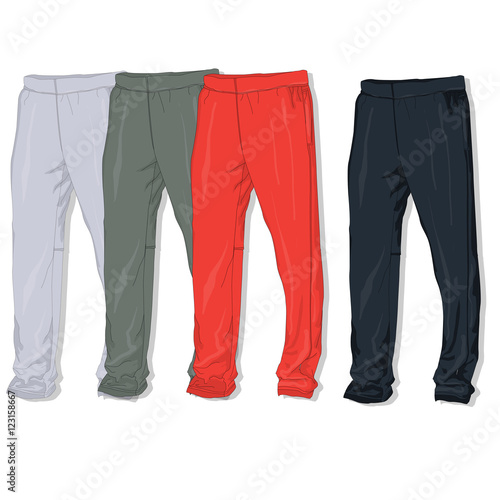 Sport trousers / pants.