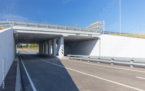 White concrete viaduct