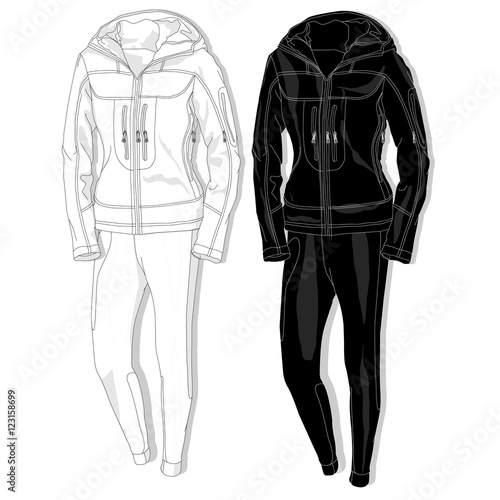 Sport suit vector.