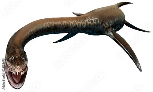 Styxosaurus from the Cretaceous era 3D illustration