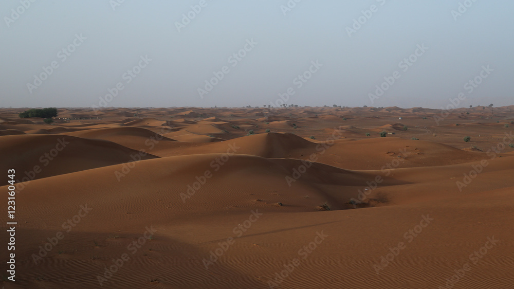 Desert of Dubai in Emirates