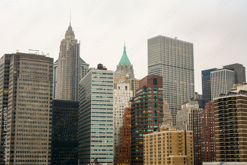 View of some skyscraper of New York City