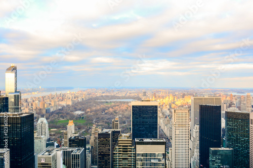 Fototapeta Naklejka Na Ścianę i Meble -  Aerial view of Central Park in New York City
