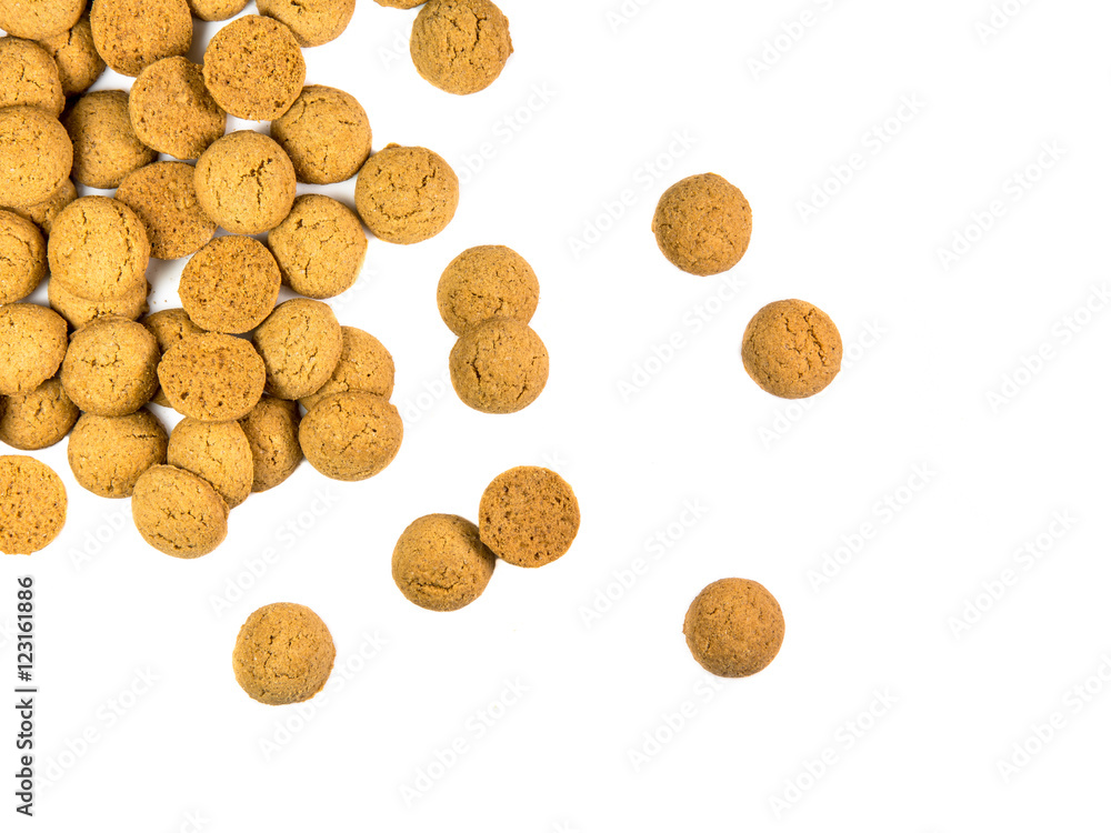 Scattered bunch of Pepernoten cookies Scattered bunch of Pepernoten cookies