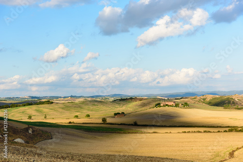 Panorama of the Tuscan countryside near Siena