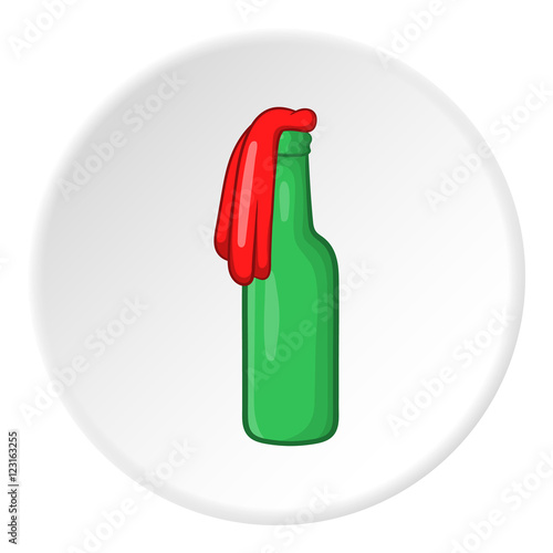 Molotov cocktail icon. Cartoon illustration of molotov cocktail vector icon for web