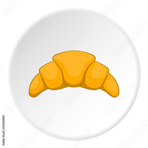 Croissant icon. Cartoon illustration of croissant vector icon for web