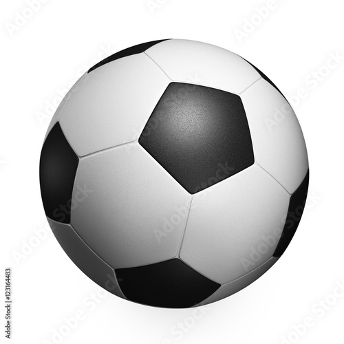 Soccer ball. Isolated on white background. 3D illustration