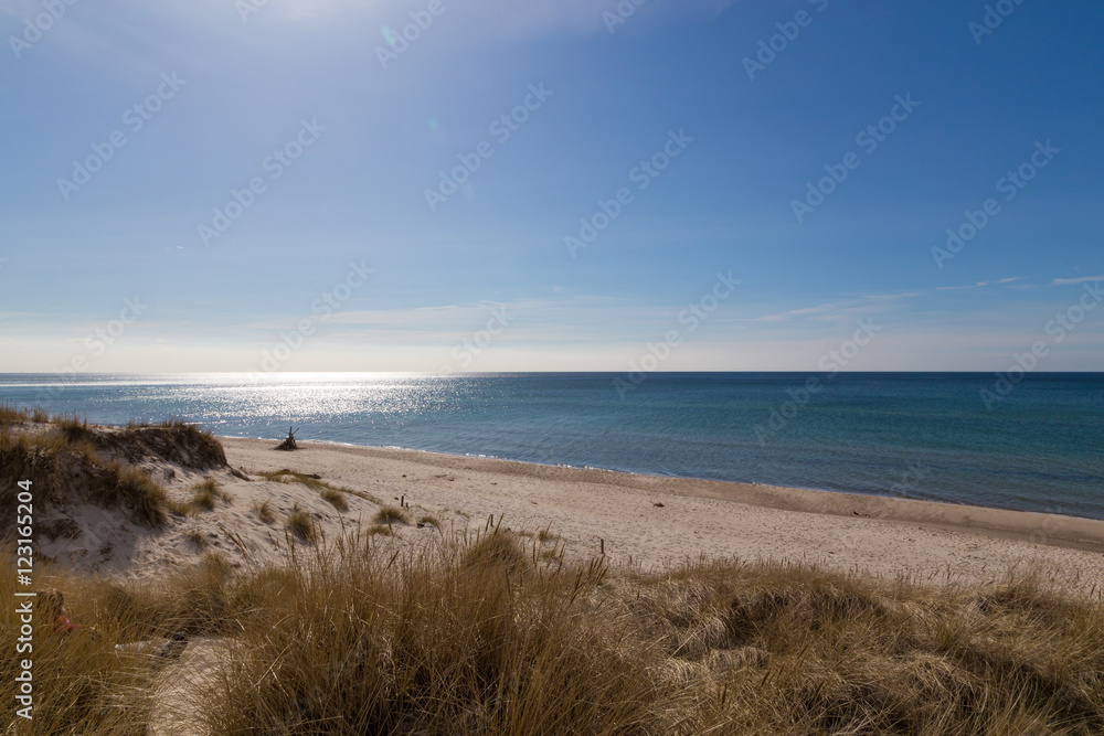View on German Baltic Sea near Prerow, Germany. View on German Baltic Sea near Prerow, Germany.