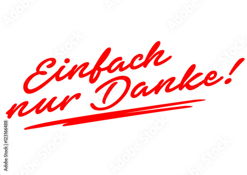 Einfach nur Danke! – Handschrift