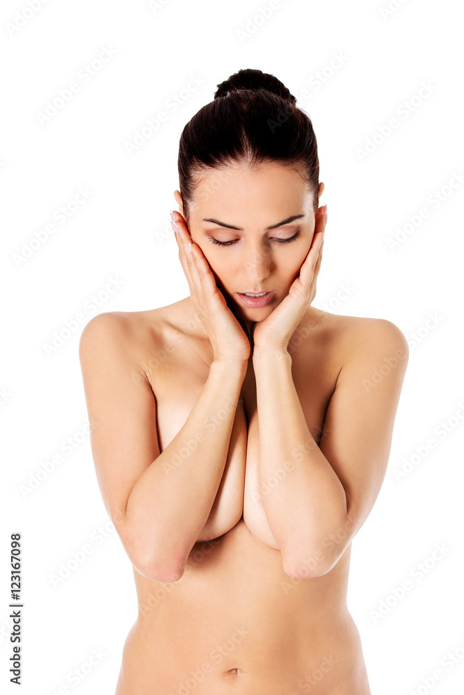 Fototapeta premium Picture of a healthy naked woman with perfect body.