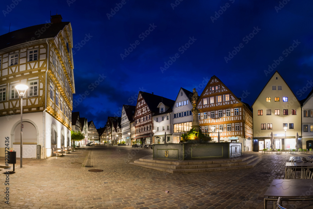 Leonberg Stuttgart Germany Marktplatz Winter October 2016 Villag Leonberg Stuttgart Germany Marktplatz Winter October 2016 Villag