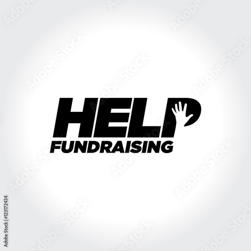Helping People. Charity and Fundraising illustration Concept