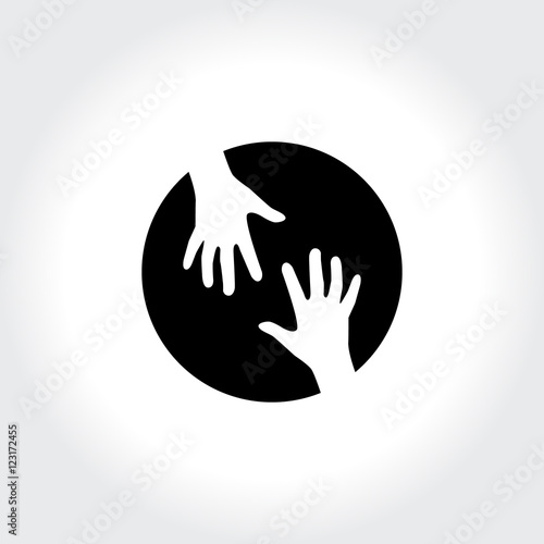 Helping People. Charity and Fundraising illustration Concept