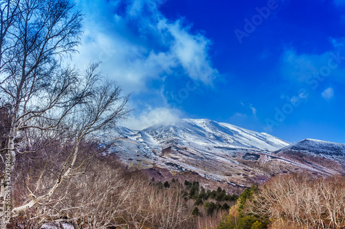 etna volcano daylight view
