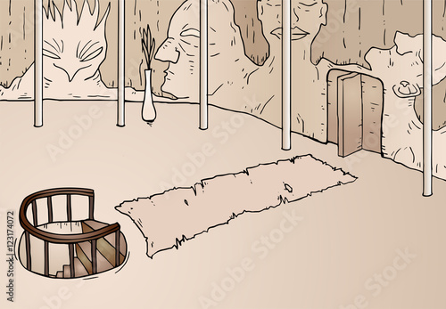 fantasy room illustration