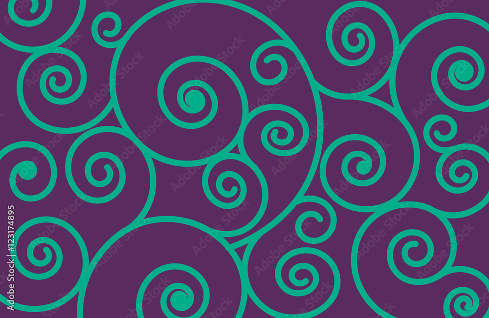 Purple and Aqua Swirl Background