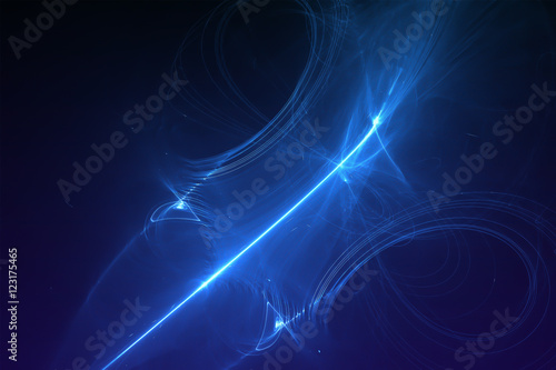 set 7 blue glow energy wave.