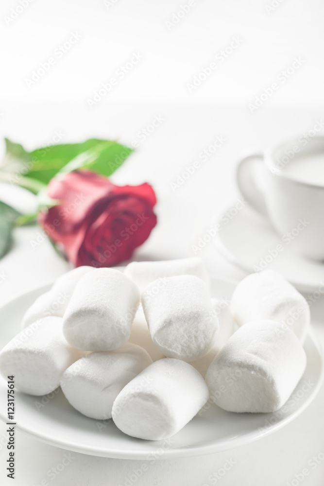 Still life for breakfast in low key format Still life for breakfast in low key format
