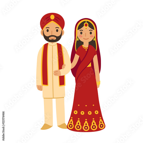 Indian wedding couple
