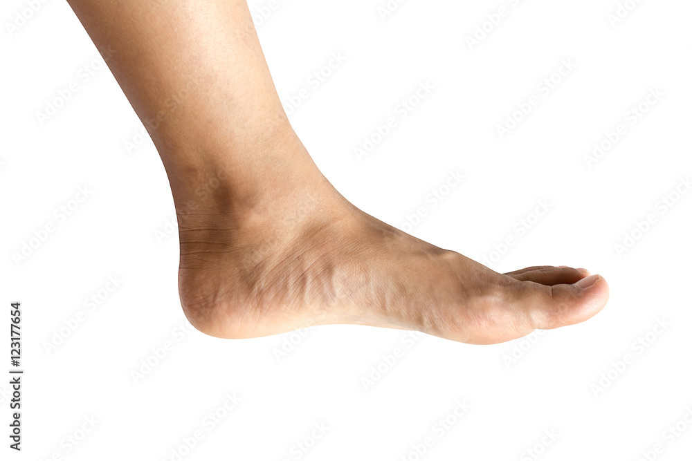 Bare male or female foot Bare male or female foot