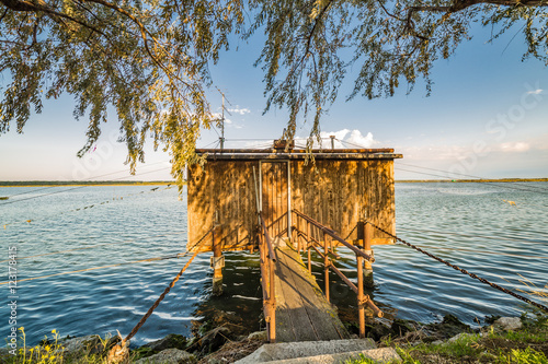 Traditional Fishing European Hut photo