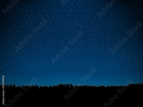 vector background title "silhouette of grass in the night"