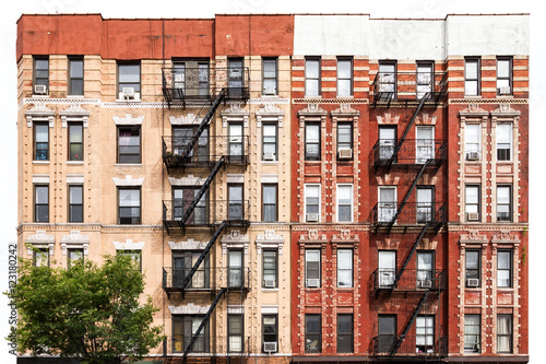 Photography New York City Apartment Buildings in the East Village of Manhattan NYC