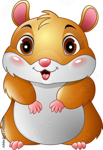 Cute hamster cartoon