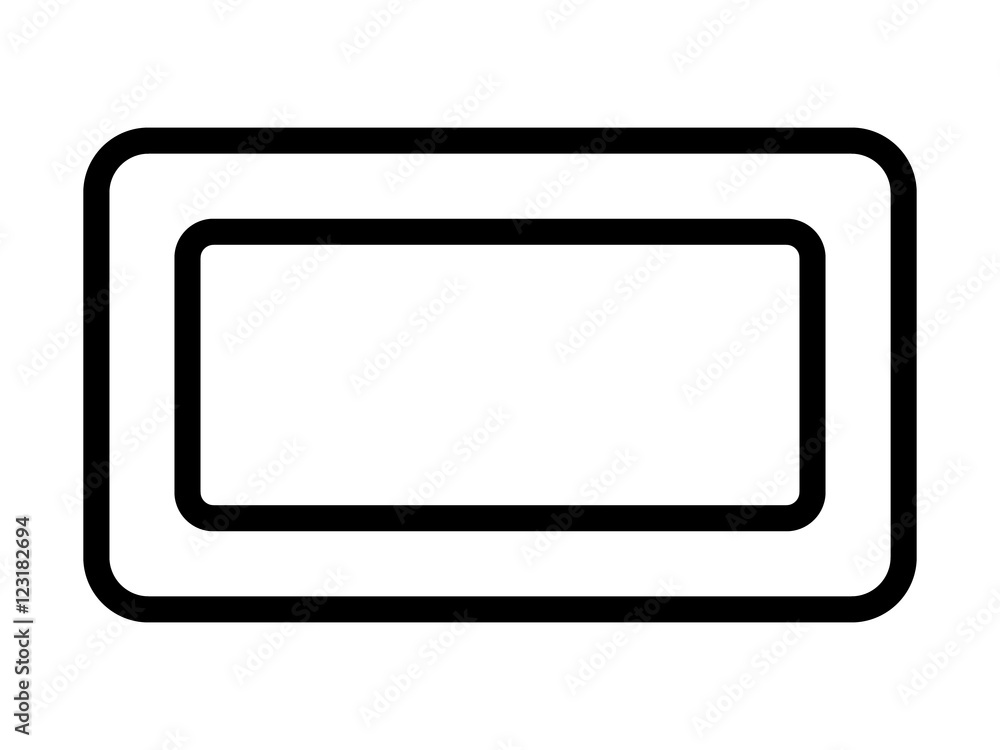 Bar of cleaning soap line art icon for apps and websites Bar of cleaning soap line art icon for apps and websites