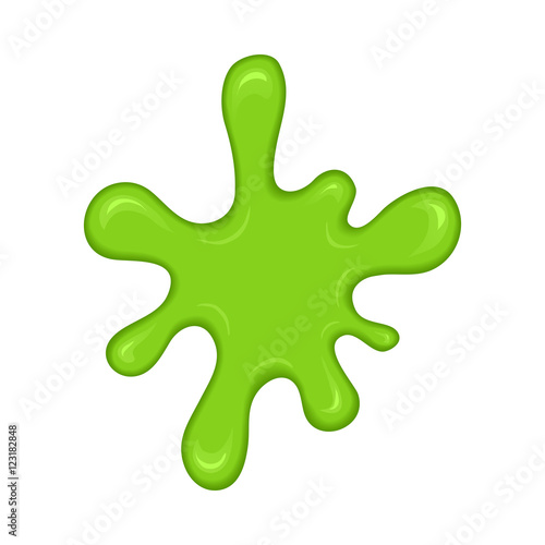 Green slime splash blot