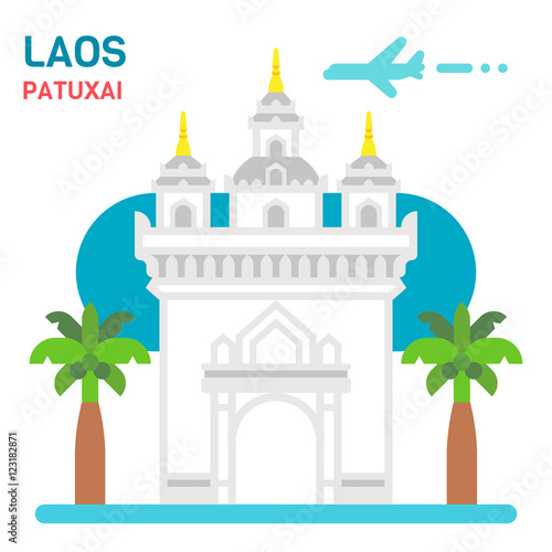 Flat design Patuxai