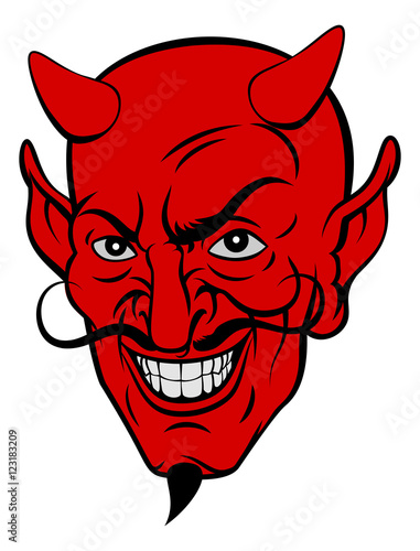 Devil Cartoon Face