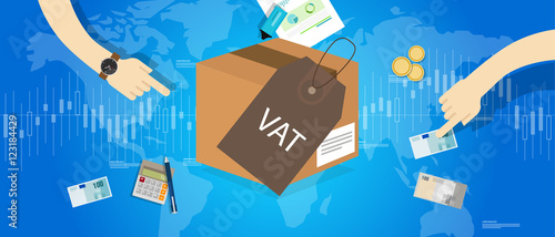 VAT Value Added Taxes concept