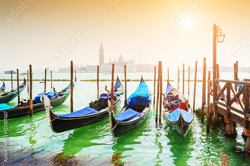 Grand Canal and gondolas in Venice, Italy © smallredgirl