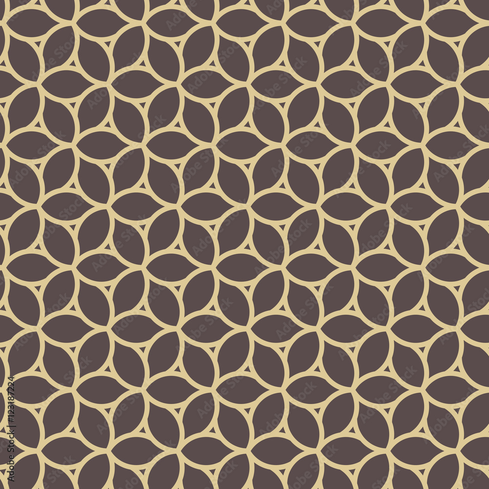 Seamless ornament. Modern geometric pattern with repeating elements. Brown and golden pattern Seamless ornament. Modern geometric pattern with repeating elements. Brown and golden pattern