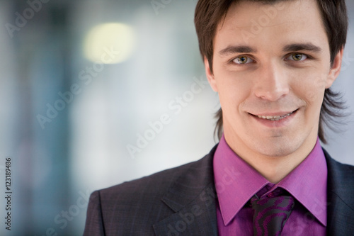 Fotografie Portrait of young businessman with smile