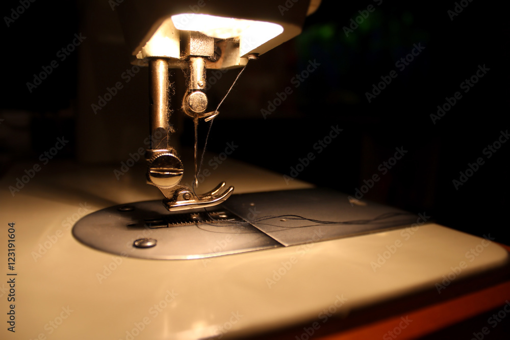 Old electrical sewing machine