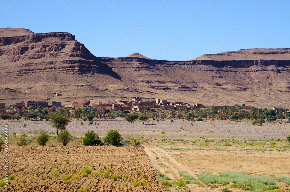 Naklejka premium Dry hills of Morocco