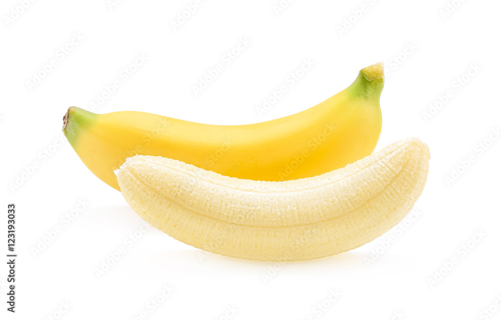 bananas isolated on the white background bananas isolated on the white background