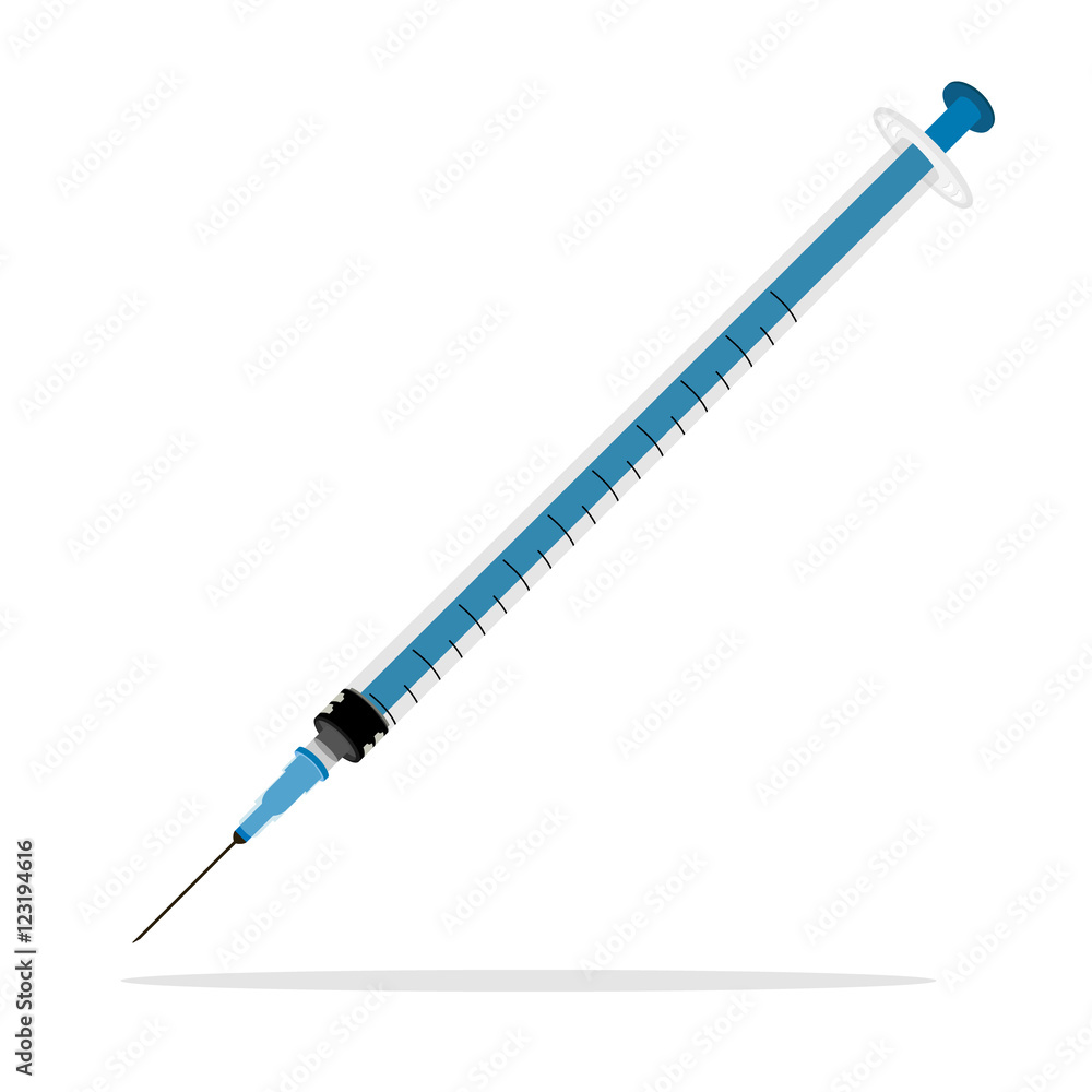 Fototapeta premium Realistic syringe vector