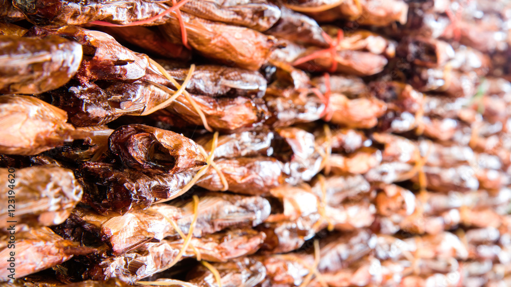 .Dried bundles stacked. .Dried bundles stacked.