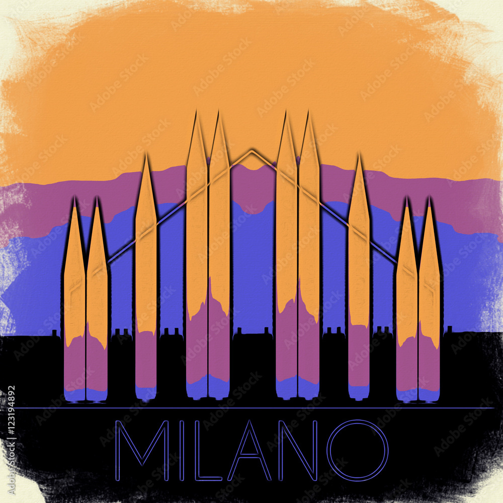 Duomo di Milano stilizzato