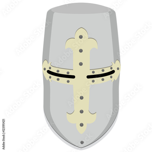 Templar knight helmet