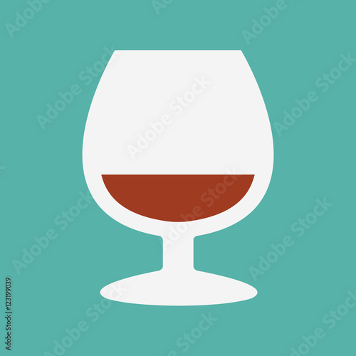 glass flat icon