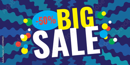 Big sale and discounts banner.