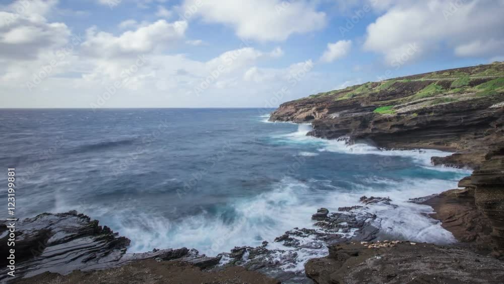 Time Lapse - Wave Splashing at the Seashore in Hawaii Time Lapse - Wave Splashing at the Seashore in Hawaii