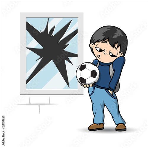 Boy with soccer ball