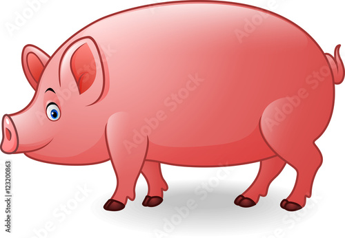 Cartoon adult pig
