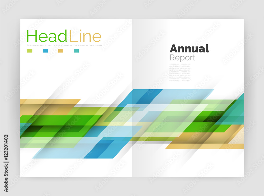 Modern line design, motion concept. Business annual report brochure templates Modern line design, motion concept. Business annual report brochure templates